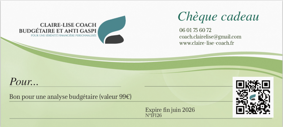 Chèque cadeau analyse budgétaire